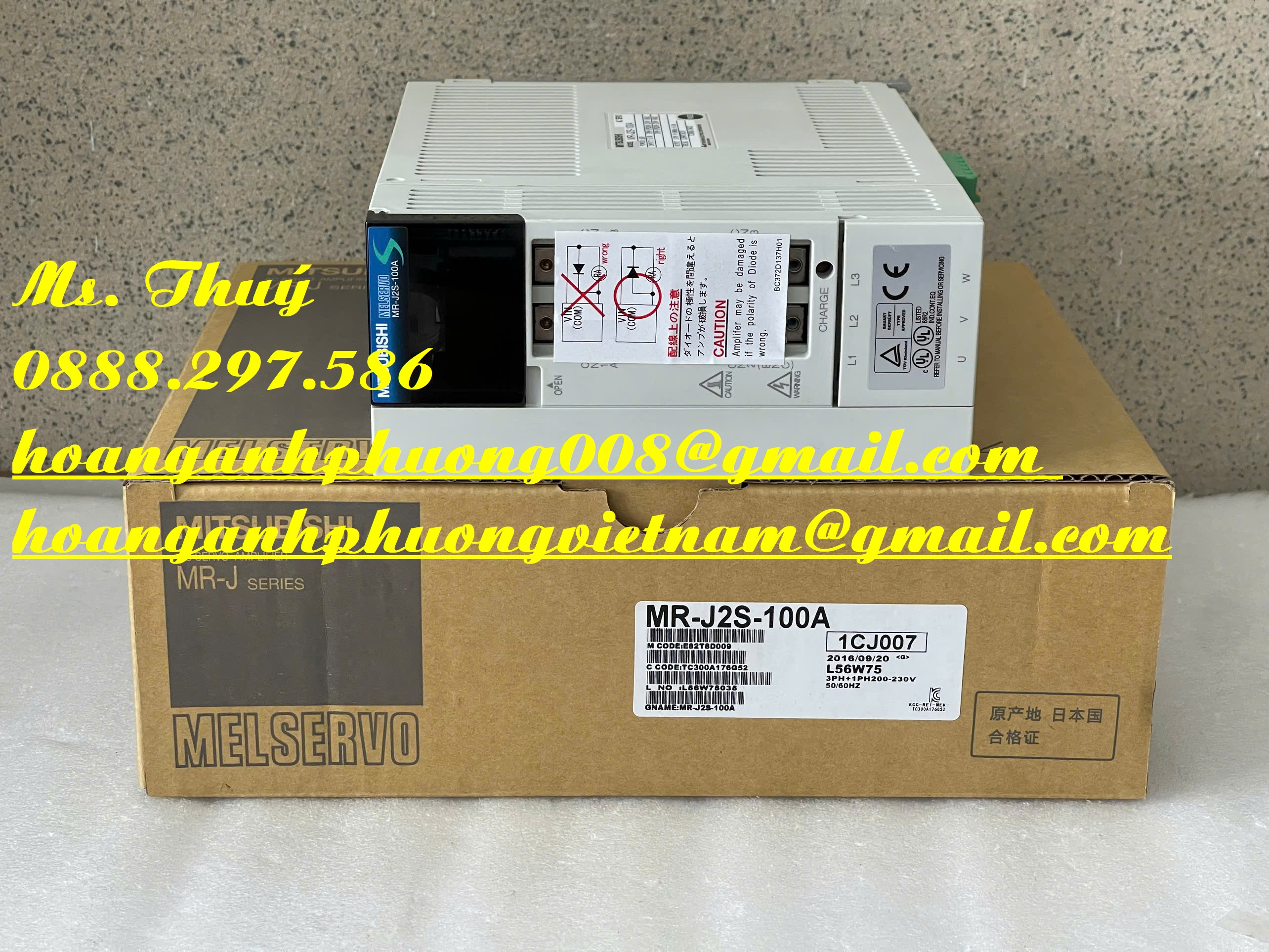 New servo driver MR-J2S-100A - Nhà phân phối Mitsubishi tại Bình Dương
